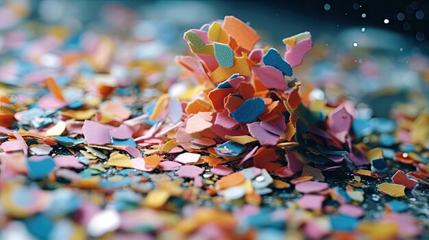 Une image de confetti de fête