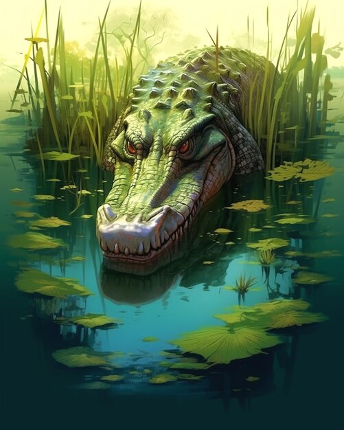 Photo une image de crocodile