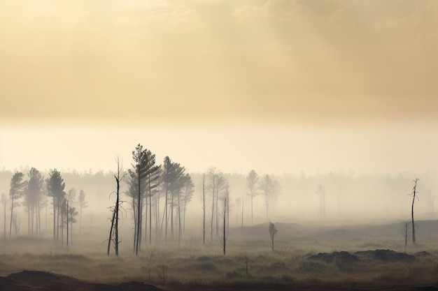 Image crue de l'impact de la déforestation