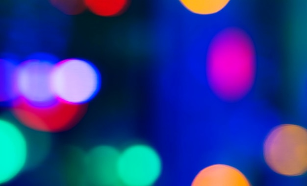 Image défocalisée de lumières éclairées