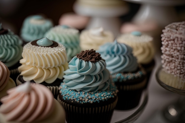 image des délicieux cupcakes du country club du New Jersey servis de près