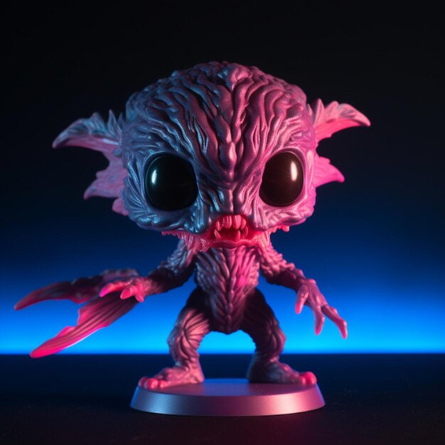 Image avec demogorgon funko pop fond noir 3