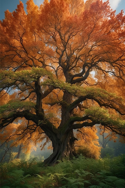 une image dépeignant les arbres comme des composantes vivantes et intégrales du monde naturel soulignant leur