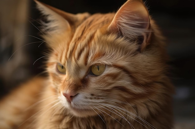 Image détaillée d'un chat mâle domestique