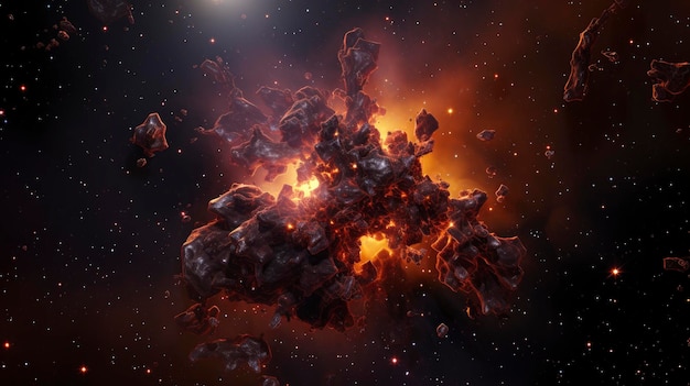 Image détaillée à haute résolution de l'amas spatial prise par le télescope spatial James Webb