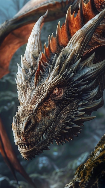 image de dragon générée par l'intelligence artificielle ultra réaliste