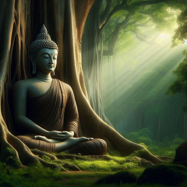 Photo l'image du bouddha gautam