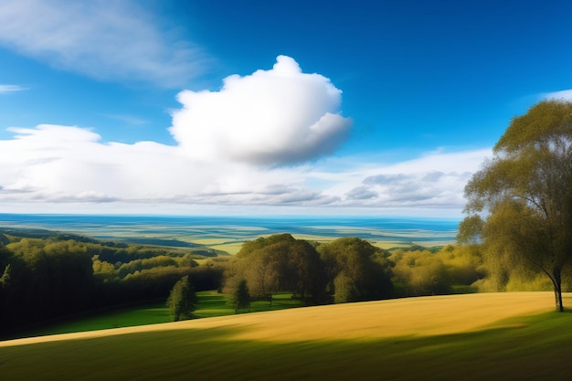 Image du ciel bleu générée par Ai