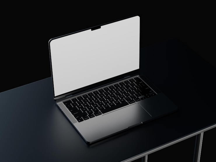 Photo image du macbook pro pour la création de maquettes