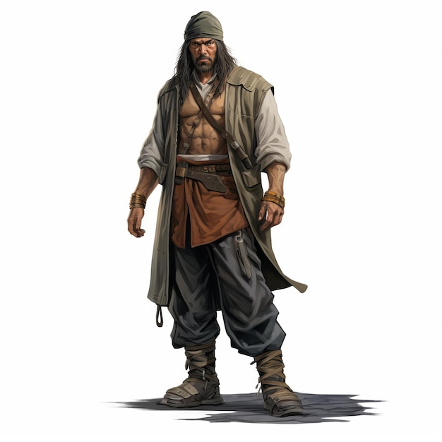 L'image du personnage de Buccaneer dans le style de Kerem Beyit