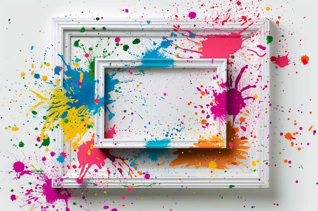 une image encadrée avec un cadre blanc qui dit " art "