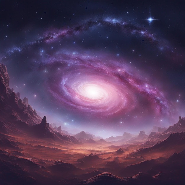 image de l'espace et de la galaxie laiteuse