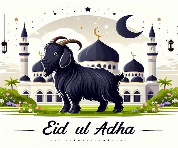 Cette image est créée pour des événements islamiques comme l'Eid ul Adha