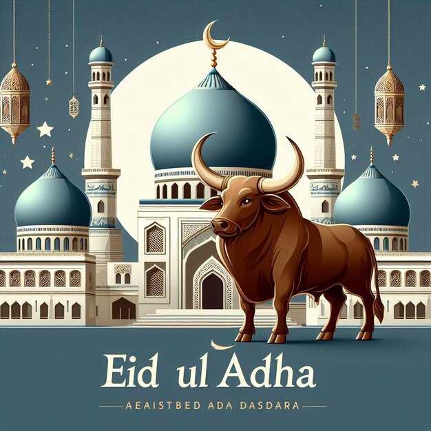 Cette image est créée pour des événements islamiques comme l'Eid ul Adha