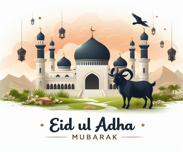 Cette image est créée pour des événements islamiques comme l'Eid ul Adha