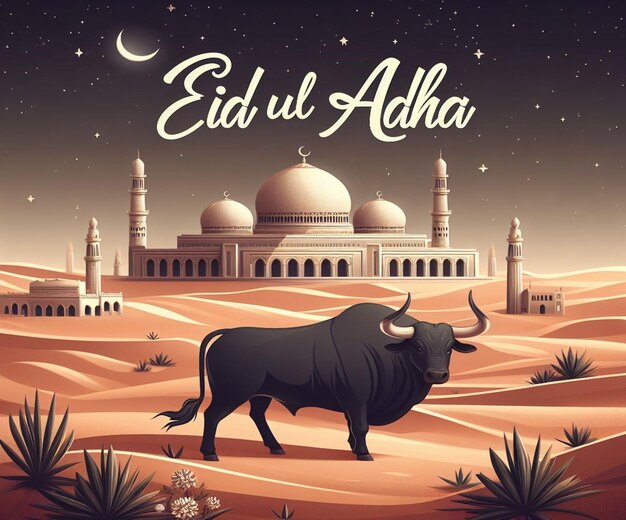 Cette image est créée pour des événements islamiques comme l'Eid ul Adha