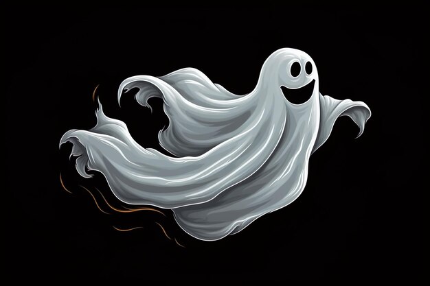 Photo une image étonnante et élégante du fantôme d'halloween générée par l'ia