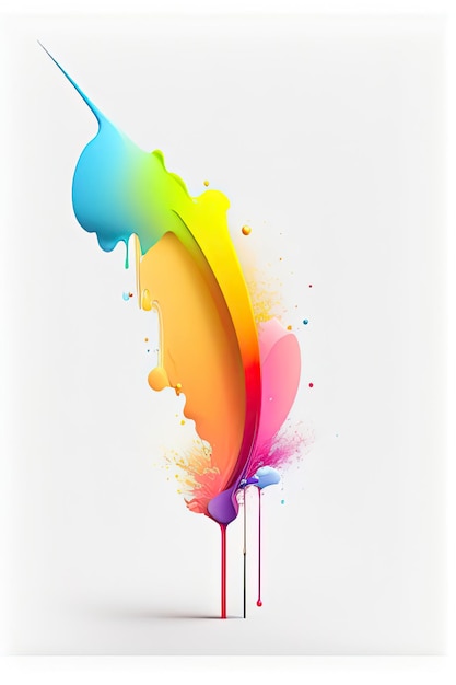 Image d'une explosion de couleurs