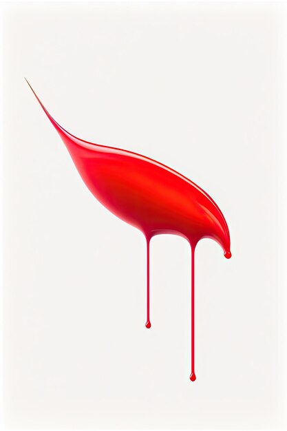 Image d'une explosion de peinture rouge