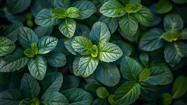 Une image de feuilles vertes