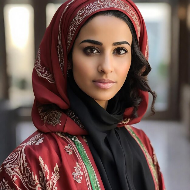 Photo image d'une fille arabe avec un hijab