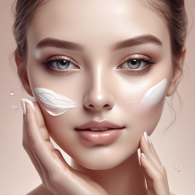 Image de fille de spa de beauté et de soin de la peau