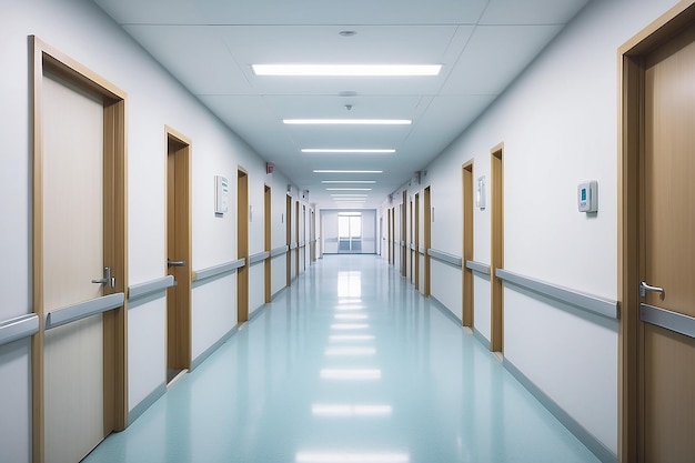 image floue arrière-plan du couloir dans un hôpital ou une clinique image