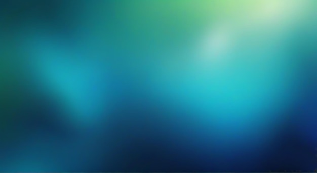une image floue d'un fond bleu et vert avec un flou de lumière