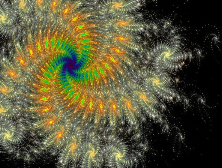 Photo image de fond abstrait fractal imaginaire