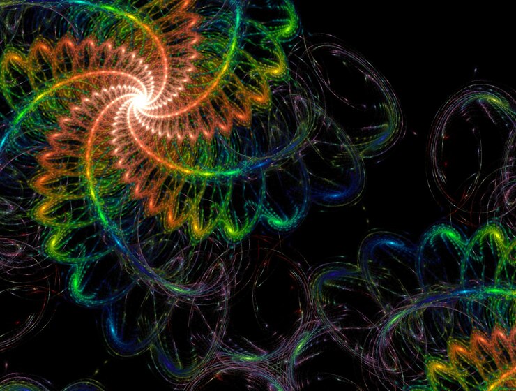 Photo image de fond abstrait fractal imaginaire