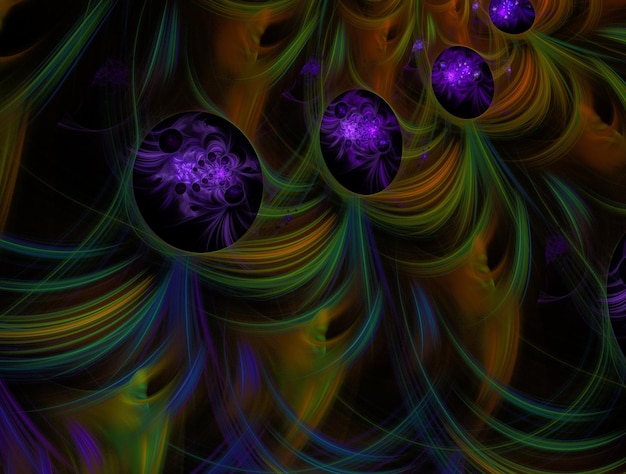 Image de fond abstrait fractal imaginaire