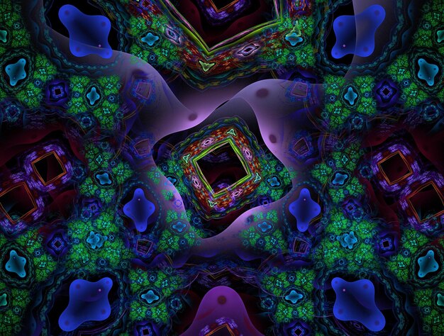 Image de fond abstrait fractal imaginaire