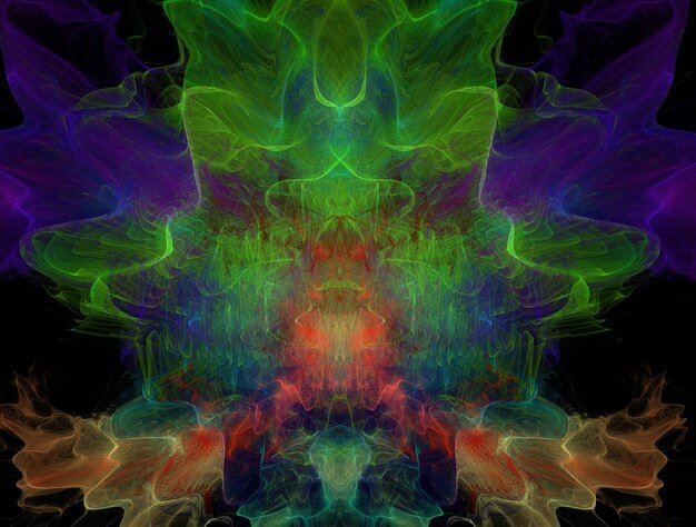 Image de fond abstrait fractal imaginaire