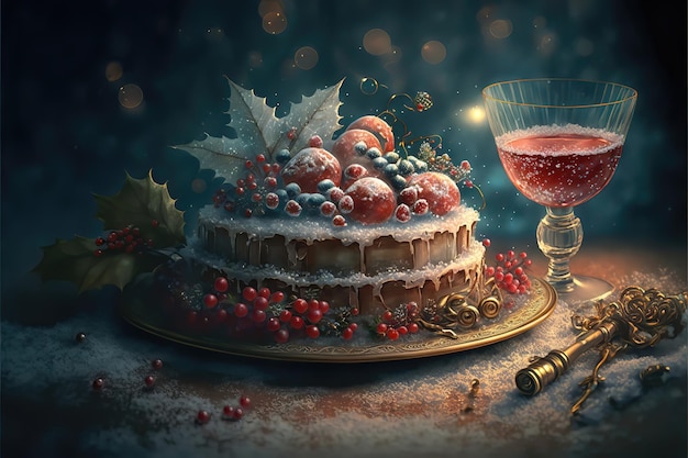 Image de fond de célébration de Noël ou du nouvel an