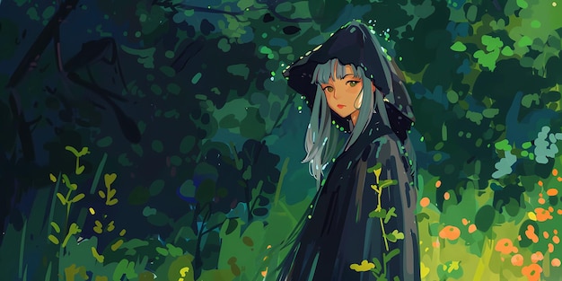 image de fond avec l'image d'une sorcière rituels magiques de magie fantastique