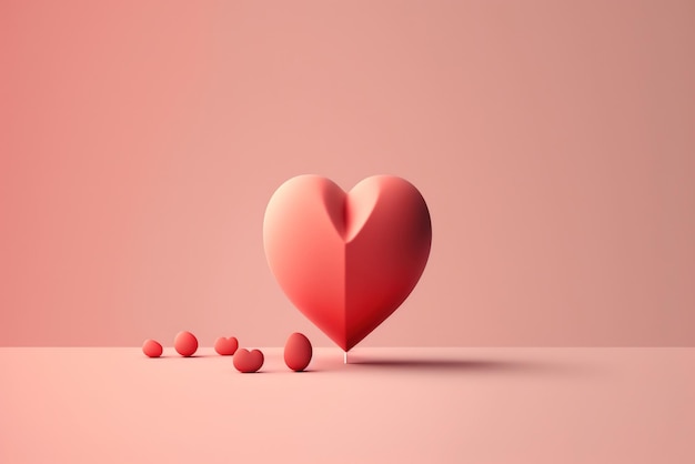 Image de fond minimale simple pour la Saint-Valentin