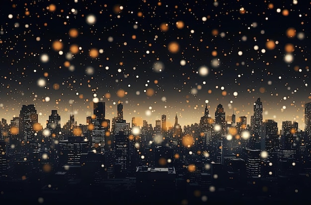 une image d'un fond de Noël avec de nombreux flocons de neige