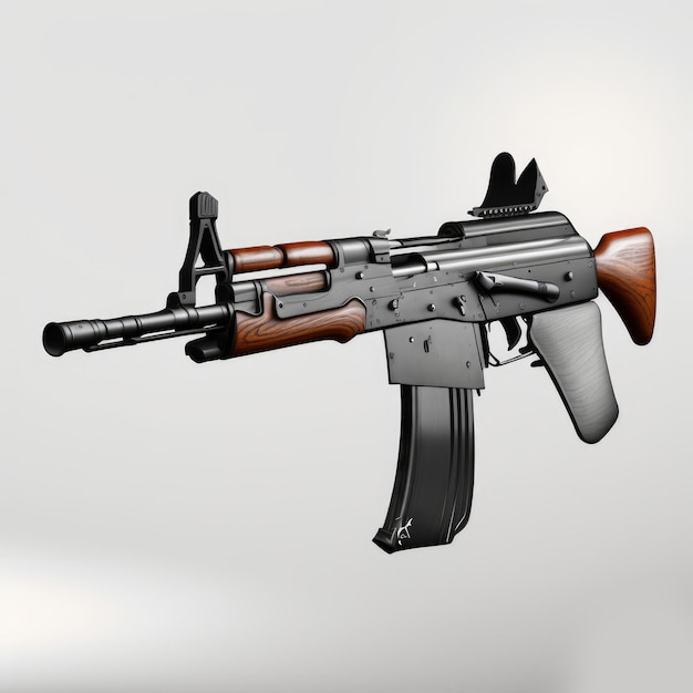 Image de fond noir Ak 47 IA générative