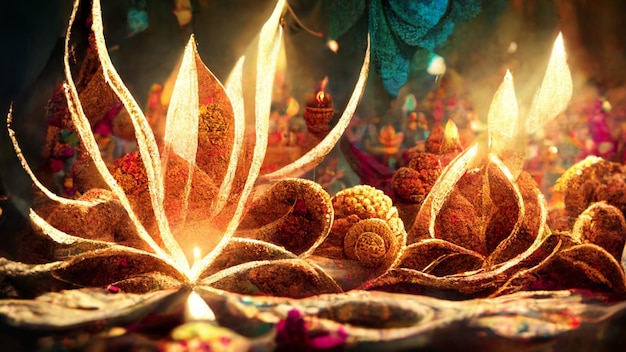 Image de fond pour le festival indien Diwali