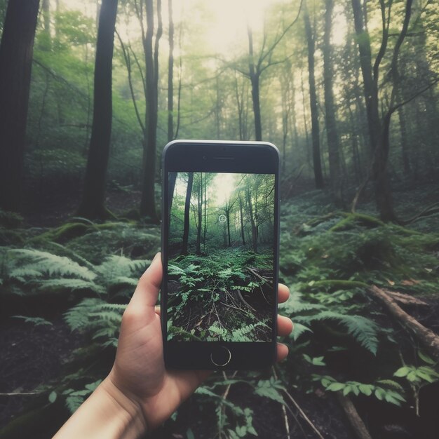 l'image d'une forêt fraîche tranquille enchanteur vert pittoresque