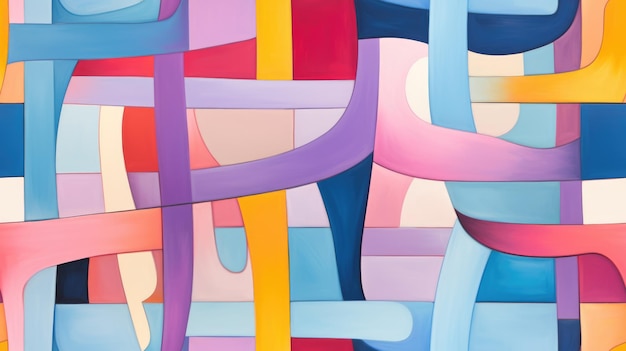 L'image de la forme répétitive papier peint abstrait coloré brillant aigx