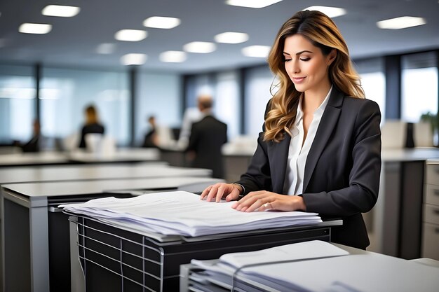 Image générative de l'IA de gestion des bureaux d'entreprise de Paperbases