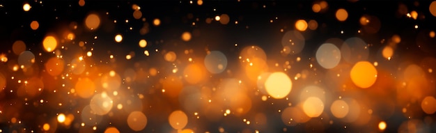 Une image générée par l'IA sur un fond panoramique de bokeh festif lumineux