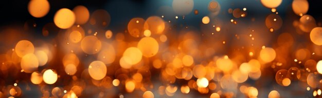 Photo une image générée par l'ia sur un fond panoramique de bokeh festif lumineux