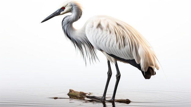 Image générée par l'IA d'un oiseau blanc