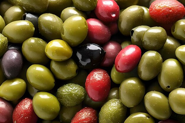 Image générée par l'IA des olives