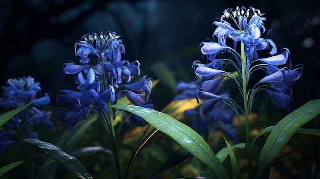 Image générée par l'IA de pleine floraison de fleur gracieuse