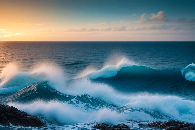 Image générée par la mer