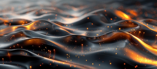 Image générée par ordinateur de l'eau et du feu