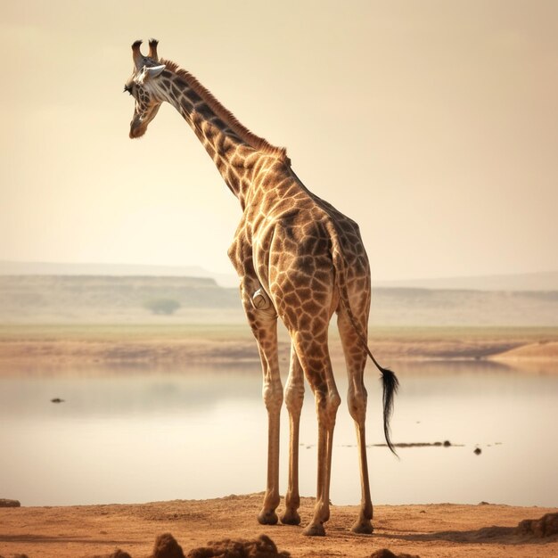 Photo image d'une girafe